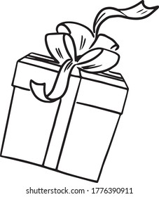 Vector illustration of gift box isolated 