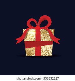 vector illustration gift box set, badge label for christmas come birthday and anniversary