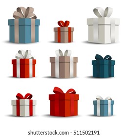 Vector Illustration of Gift Boxes