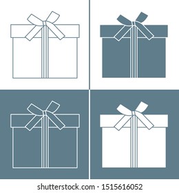 Vector illustration with gift boxes. Happy new year 2020, Merry Christmas, Valentine's day, birthday, Mother's day, Father's day, boxing day. Shopping, sale.