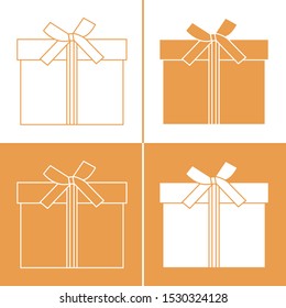 Vector illustration with gift boxes. Happy new year 2020, Merry Christmas, Valentine's day, birthday, Mother's day, Father's day, boxing day. Shopping, sale.