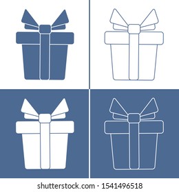 Vector illustration with gift boxes. Happy new year 2020, Merry Christmas, Valentine's day, birthday, Mother's day, Father's day, boxing day. Shopping, sale.