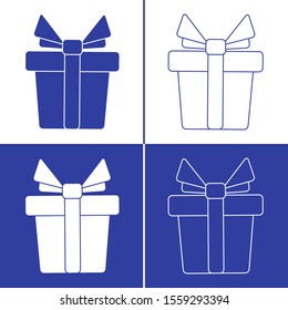 Vector illustration with gift boxes. Happy new year 2020, Merry Christmas, Valentine's day, birthday, Mother's day, Father's day, boxing day. Shopping, sale.