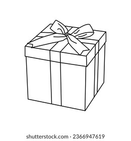 Vector illustration of Gift boxes icons or symbols sketch