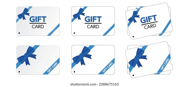 Vector illustration of a gift card
