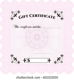 Vector Illustration of Vector Gift Certificate. Customizable, Easy to edit and change colors. Complex background. Excellent design. 
