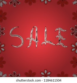 Vector illustration. Gift certificate, voucher, coupon template with watercolor paint textured watermelon on trendy striped background. Sale lettering in red, white and black colors.