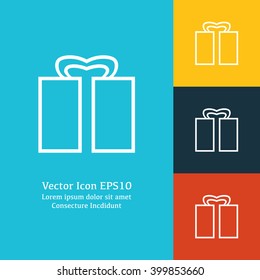 Vector illustration of gift icon