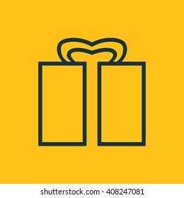Vector illustration of gift icon