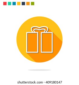 Vector illustration of gift icon