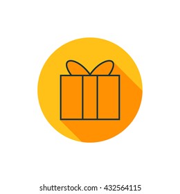 Vector illustration of gift icon