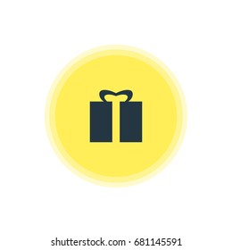 Vector Illustration Of Gift Icon. Beautiful Check-In Element Also Can Be Used As Present Element.