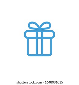 Vector illustration, gift icon. Line design template