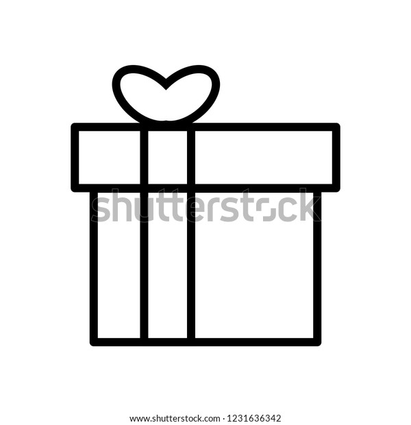 Vector Illustration Gift On White Background Stock Vector (Royalty Free ...