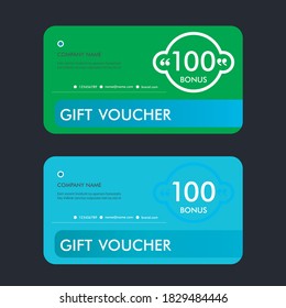 Vector illustration, Gift voucher template with abstract pattern