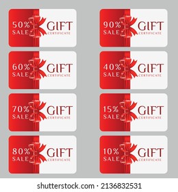 vector illustration. Gift voucher template