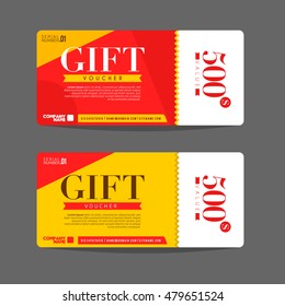 Vector illustration of Gift voucher template. Can be use for shopping cards, discount coupon, banner, discount card , web design and other. 