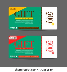 Vector illustration of Gift voucher template. Can be use for shopping cards, discount coupon, banner, discount card , web design and other. 