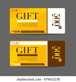Vector illustration of Gift voucher template. Can be use for shopping cards, discount coupon, banner, discount card , web design and other. 