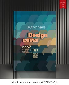 Vector illustration, Gift voucher template with colorful pattern.