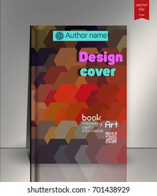 Vector illustration, Gift voucher template with colorful pattern.