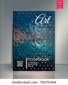 Vector illustration, Gift voucher template with colorful pattern.