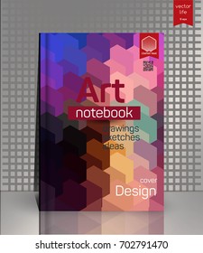 Vector illustration, Gift voucher template with colorful pattern.