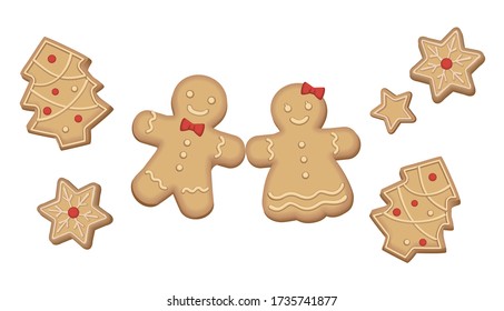 Vector illustration | Ginger cookies