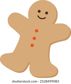 Vector illustration of ginger man cookies