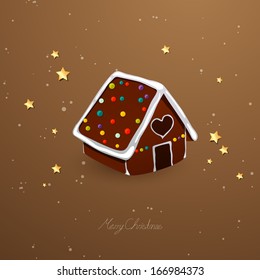 Vector Illustration of a Gingerbread House