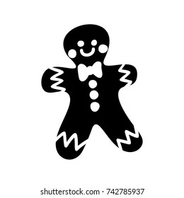 Vector illustration of gingerbread man suitable for Christmas decoration