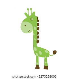  vector illustration of giraffe animal
