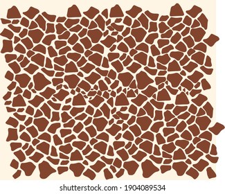 vector illustration of giraffe body motif