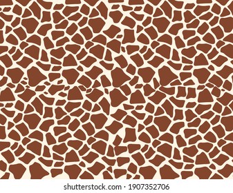 vector illustration of giraffe body patern