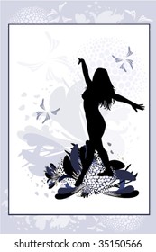 vector illustration of girl