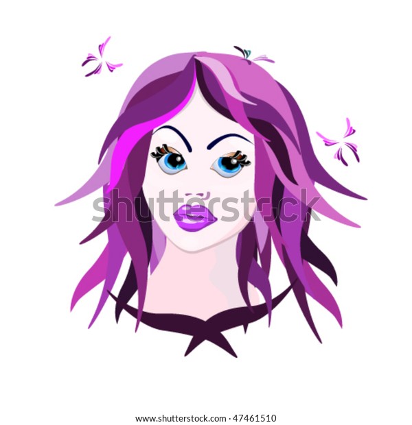 Vector Illustration Girl Stock Vector Royalty Free 47461510