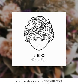 Vector illustration of a girl with beautiful hair. Zodiac sign, prediction, future, astrology. Fortune telling and magic in the universe.