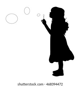 Bubbles in Silhouette Images, Stock Photos & Vectors | Shutterstock