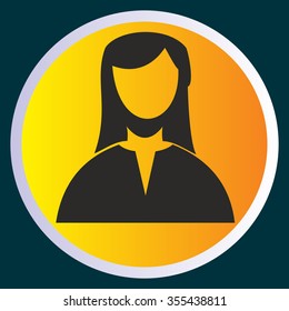 Vector Illustration -Girl icon