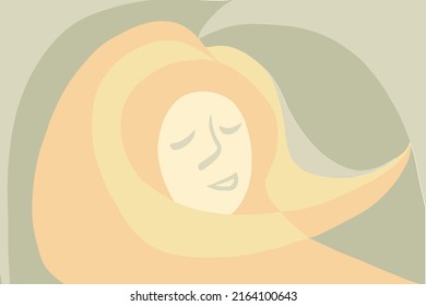 
Ilustración vectorial de una niña que representa el verano.