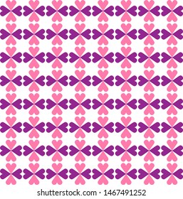 Vector illustration of glamour heart pattern