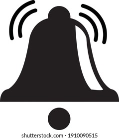 vector illustration of a glare bell icon