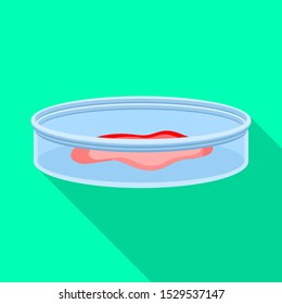 Vector illustration of glass and analysis logo. Web element of glass and blood Stock vector illustration.
