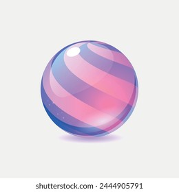 Vector illustration with glass balls.