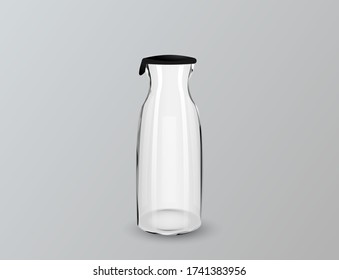 Ilustración vectorial, botellas de vidrio, para diversas tareas