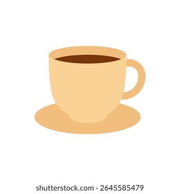 Vector illustration of a glass of coffee