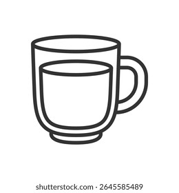 Ilustração vetorial de um copo de café