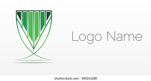 Vector Illustration. Glass design icon.
