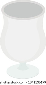 Ilustración vectorial de un vaso de vidrio