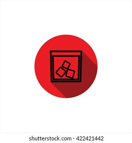 vector illustration glass icon. beverage. cocktail